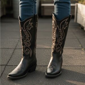 Wild Fable Kenzi Western Tall Women’s Black Boots 7